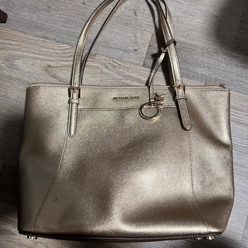 Michael Kors Metallic Gold Tote